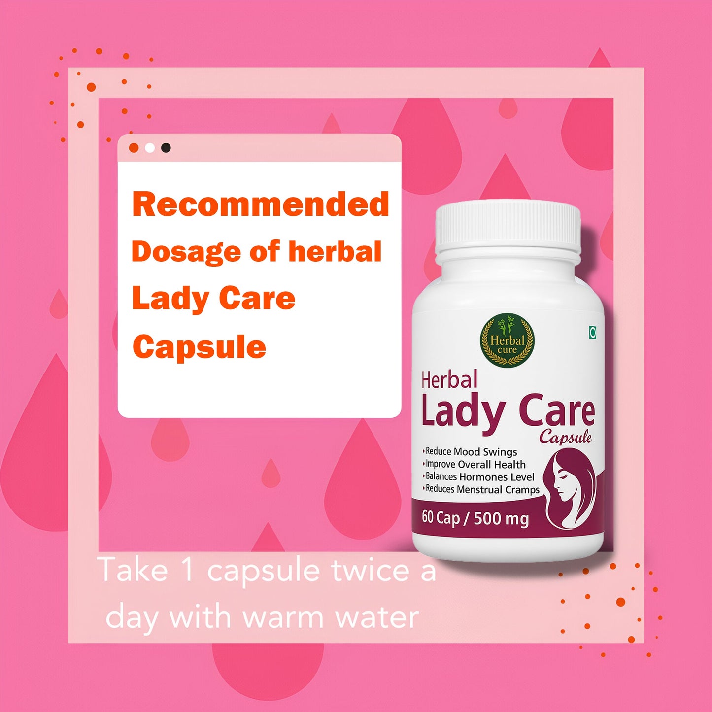 Herbal Lady Care Capsule For PCOS/PCOD